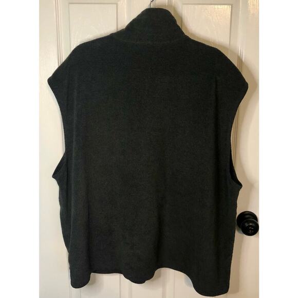 Columbia Men's Charcoal Gray Fleece Vest Full Zip Pockets Activewear Size XXL - Picture 8 of 8